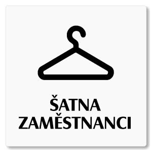 Šatna zaměstnanci, 80x80mm, bílá, Nevada